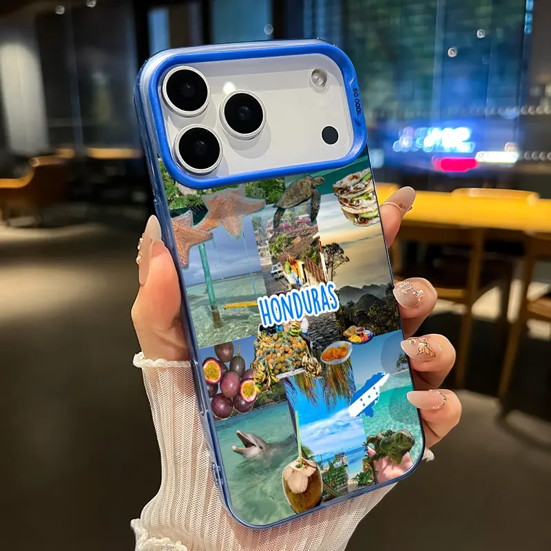 Viva Honduras Pattern Phone Case for iPhone 17 16 15 14 Pro Max 13 12 11 XR XS Plus Air E  Shockproof Silicone PC Back Protective Smartphone Cover Cellphone Protective