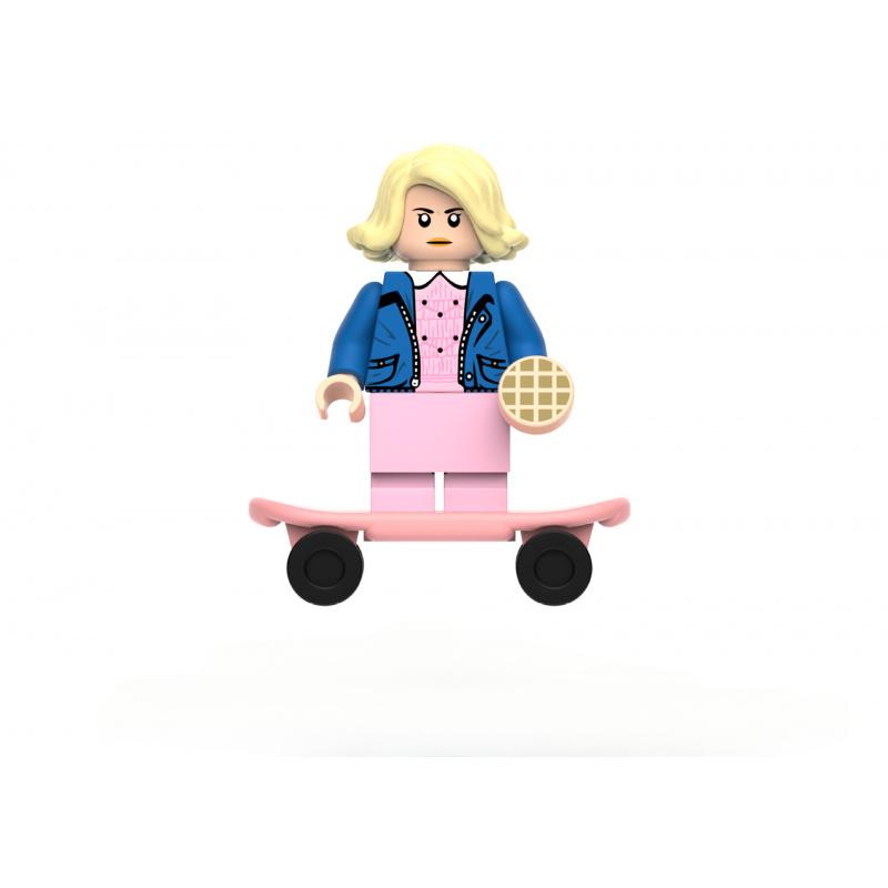 Stranger Things Mini Building Block Figures Set for Fans, 16-Pack Small Brick Assemble Action Figures, Collectible TV Series Characters, DIY Desk Decor Toys