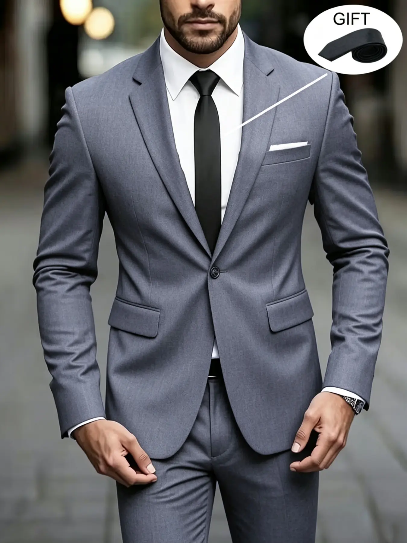Men's 3pcs Suit Set, Three Piece Suit, Work Uniform, Holiday Gift, Business, Halloween, Large Suit, Formal Tie, Suit Pants, Wedding Dress, Vest