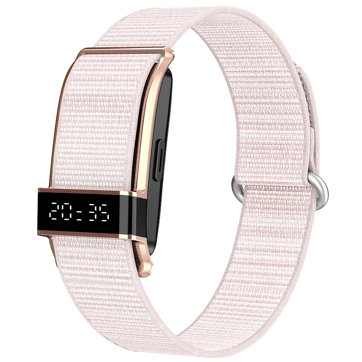 Smart Band, Micro Screen Smart Watch, Fitness Tracker, Step Counter, Distance Logger, Calorie Burner, Remote Photo, Multiple Modes, Vibration Alerts, Nylon Strap, Lightweight, Comfortable Wear, Smart Bracelet, Wearable Fitness Trackers