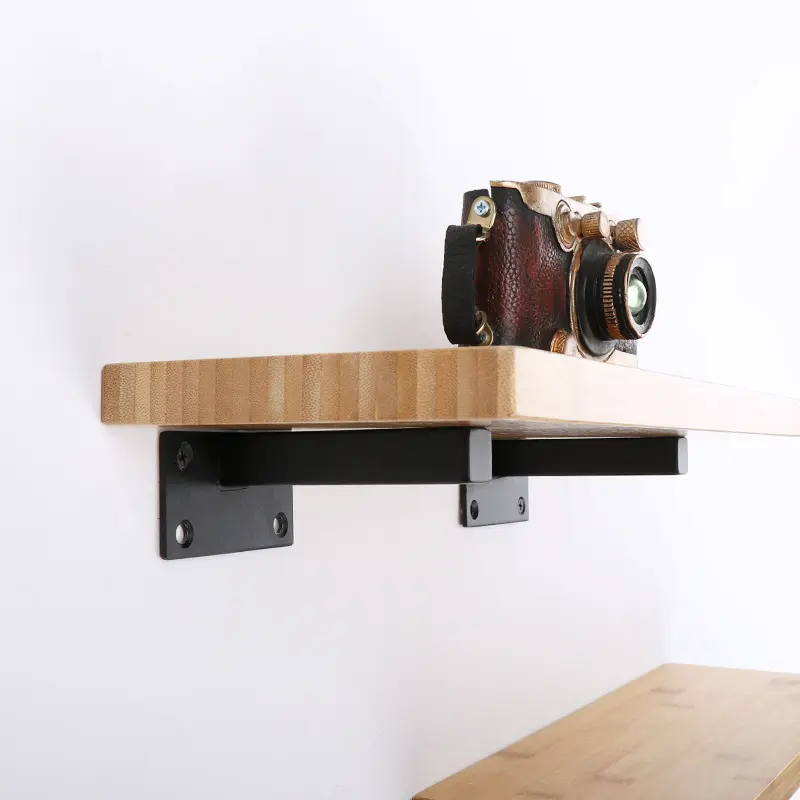 2/4 hidden stainless steel straight brackets, shelf support brackets, wall-mounted storage racks, load-bearing shelf supports, hidden hanging