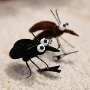 1pc Simulated ‌Mosquito Coil ‌Hairclip Plush Toys Soft Stuffed Insecta Doll ‌Mosquito coil Plush ‌Hairclip