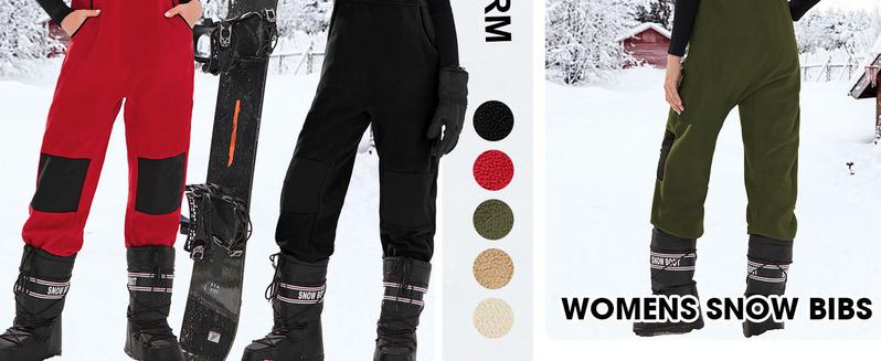 Yousify Women's Army Green Fleece Warm Overalls Winter Casual Jumpsuits with Pockets Ski Bibs Snow Pants S-2XL Basic Fitted Minimalist Sleeveless Strap Strappy Womenswear