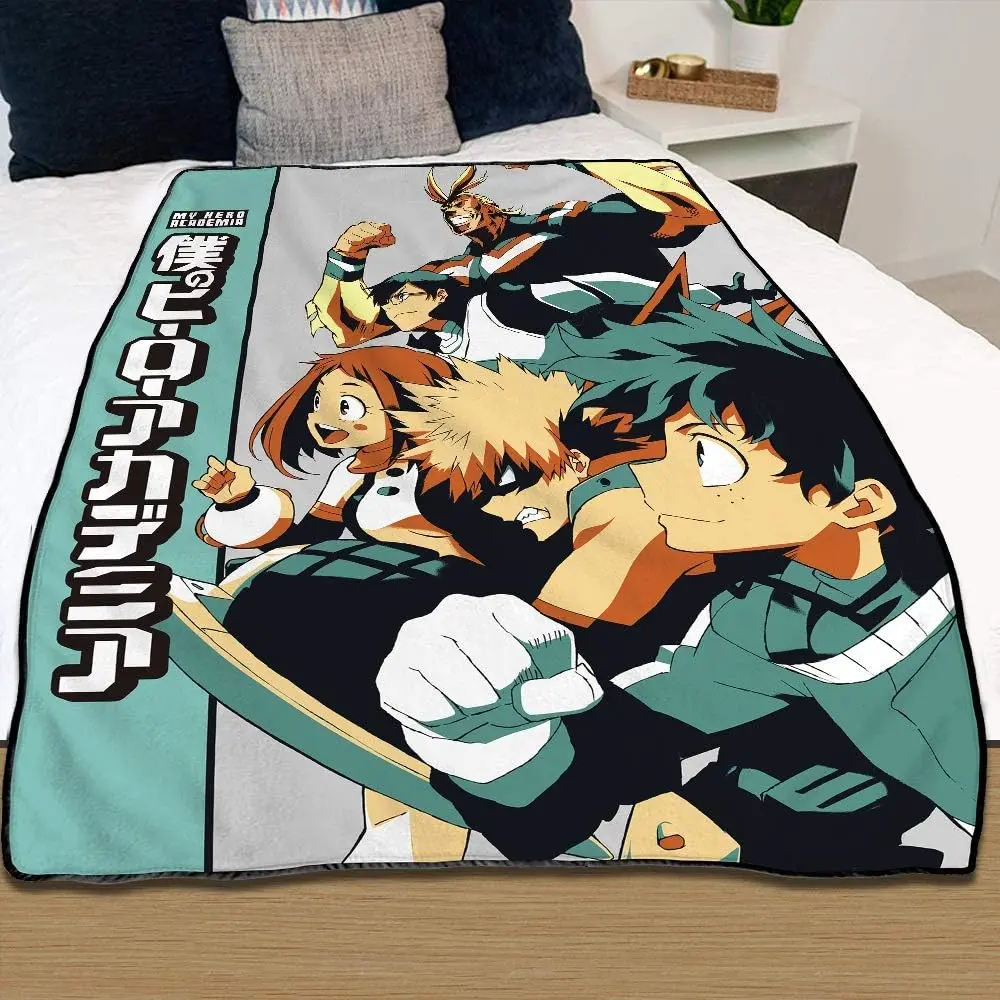 This multi-size flannel blanket is suitable for various occasions and all seasons, and features a My Hero Academia theme.