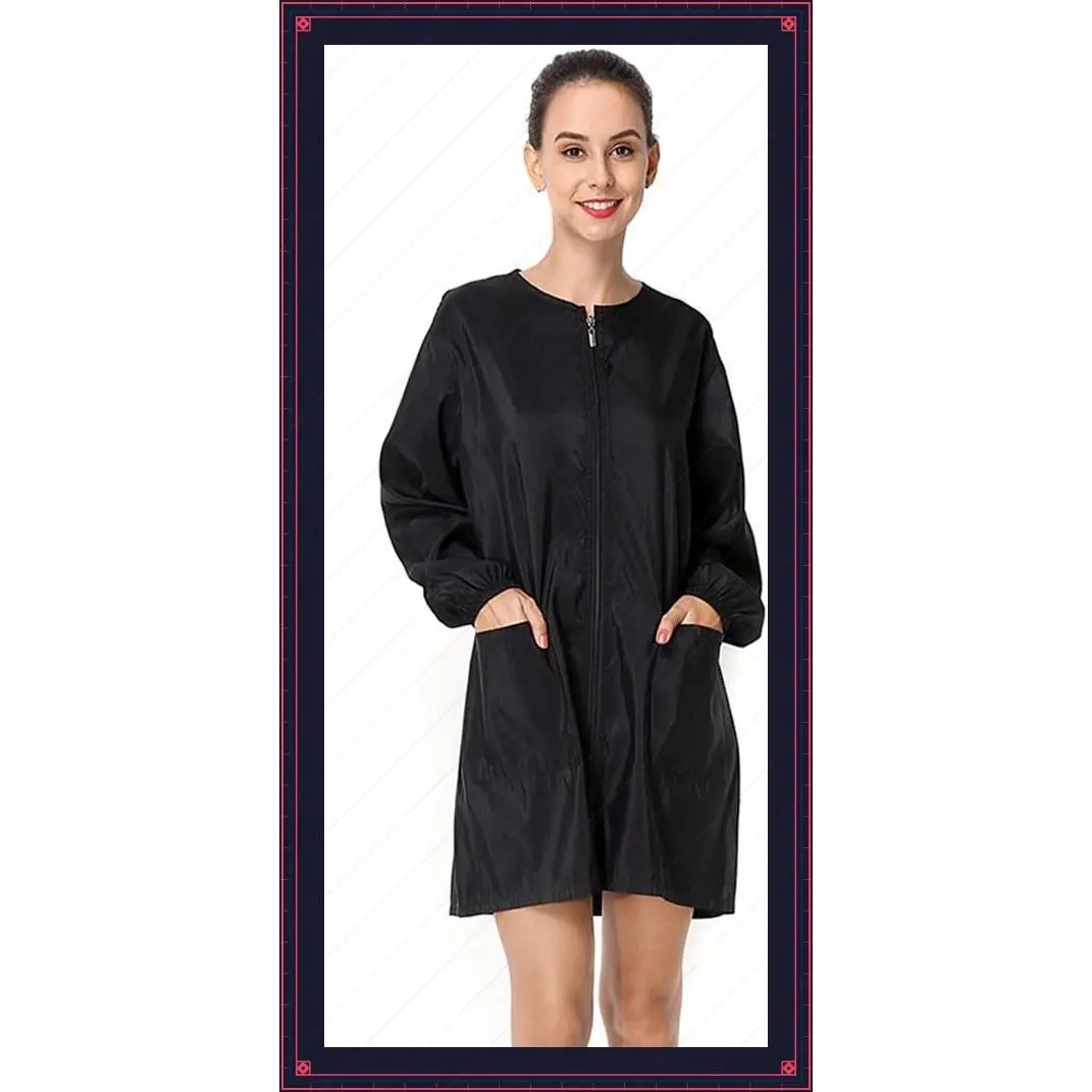 Professional Water-Resistant Salon Smock Hair Stylist Jacket, Haircut Cape, Pet Grooming Workwear, Barber ApronGift