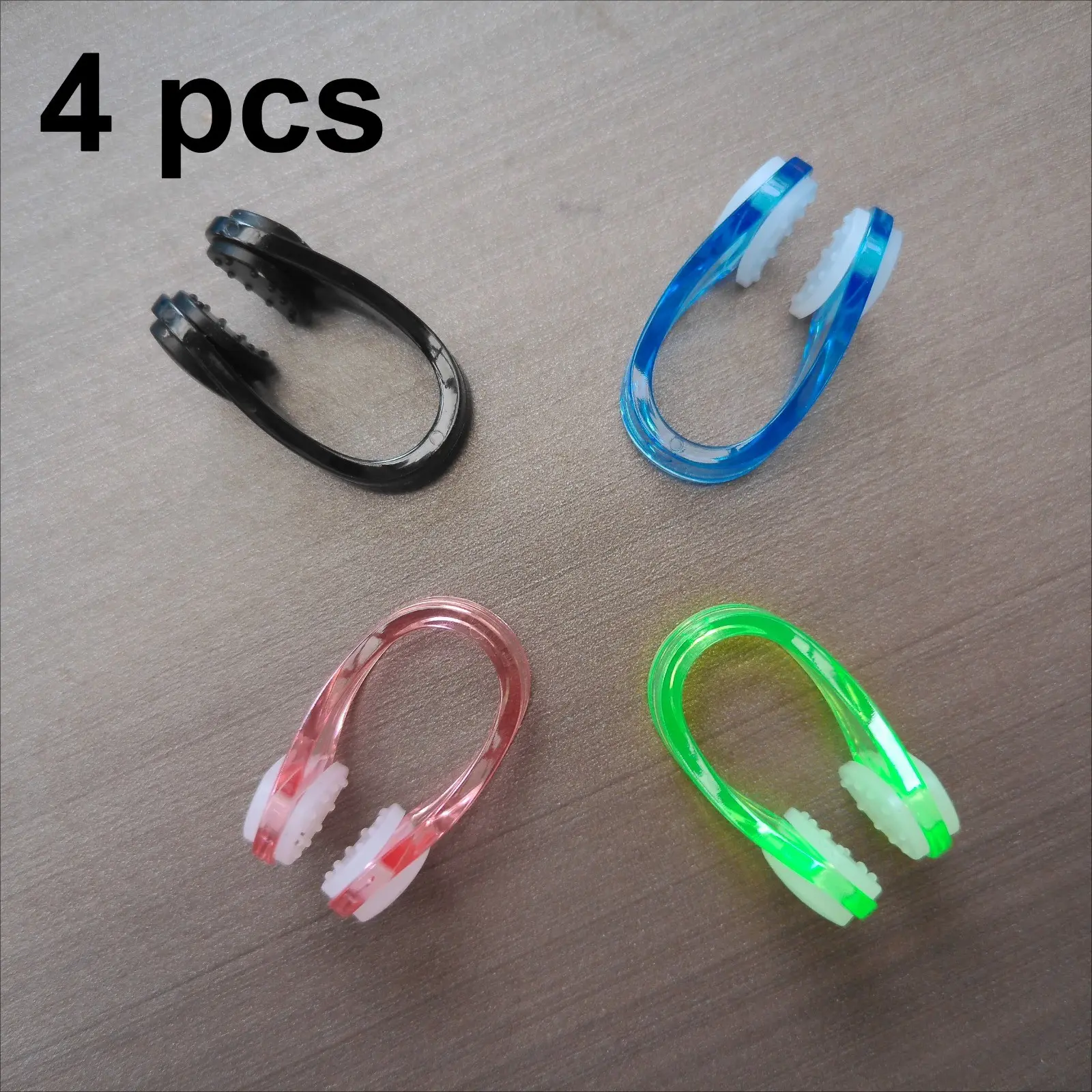 Four-Pack Silicone Swimming Nose Plugs, Waterproof Pool Nose Clips, Adult Scuba Training Anti-Choke Nasal Clip, Kids Silicone Nose Clamps, Nose Plugs For Swimming, Noseclip