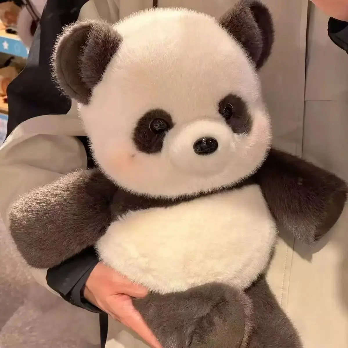 Cute Panda Plush Toy, Soft Realistic Giant Panda Stuffed Doll, Girl Birthday Gift, Huggable Soft Toy, Perfect Child Gift, Cuddly Animal