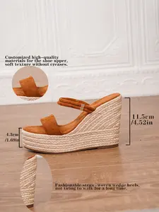 Elegant Textile Sandals, Lightweight & Durable Tpr Sole, Perfect for Daily Wear, Summer Outing, Office Ladies' Footwear