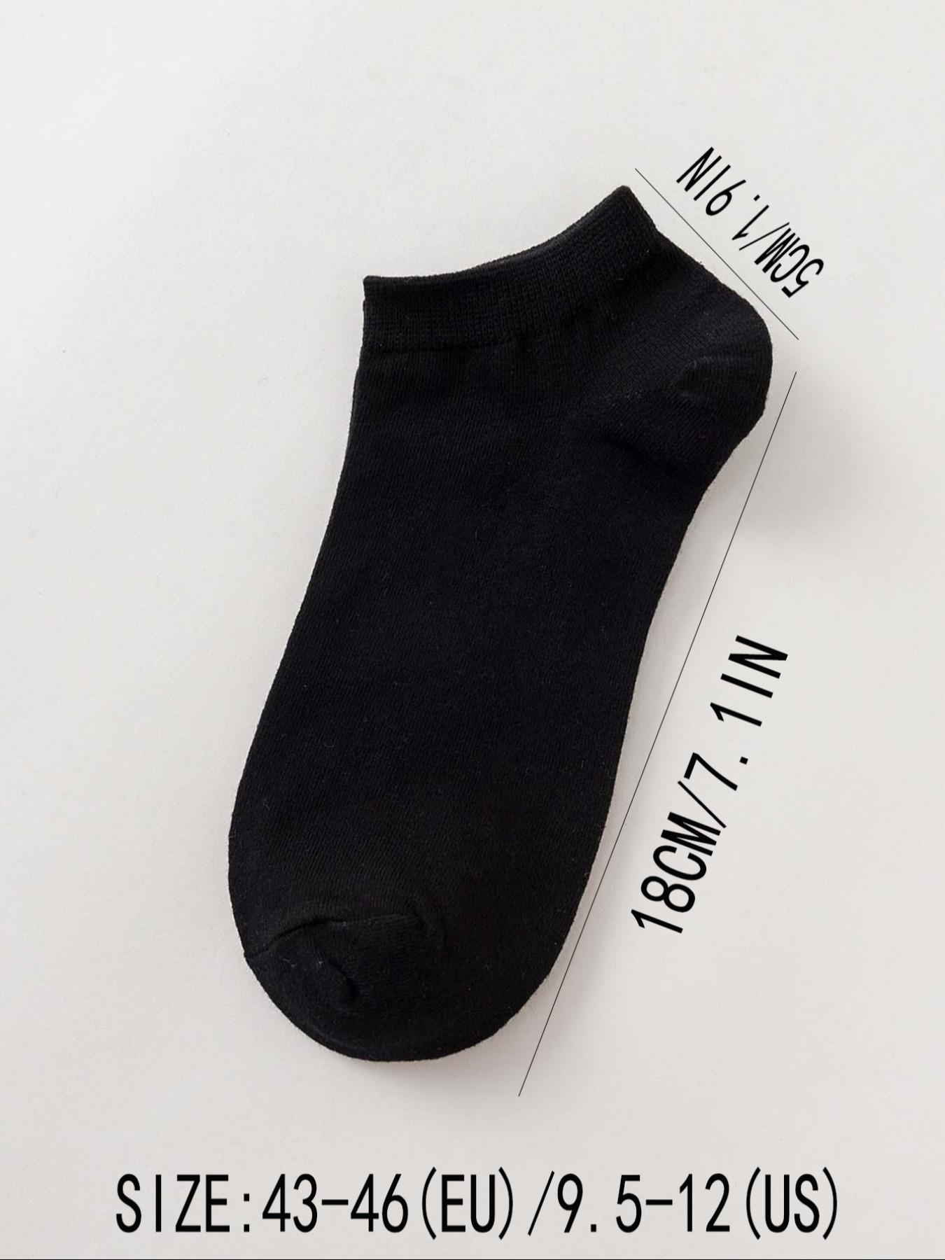 Men's Plain Ankle Socks, Casual Comfy Breathable Solid Color Socks for Daily Wear, Socks for Men, Men Socks, Socks Set, Socks Pairs, Breathable Fabric Socks, Soft Breathable Socks, White Socks