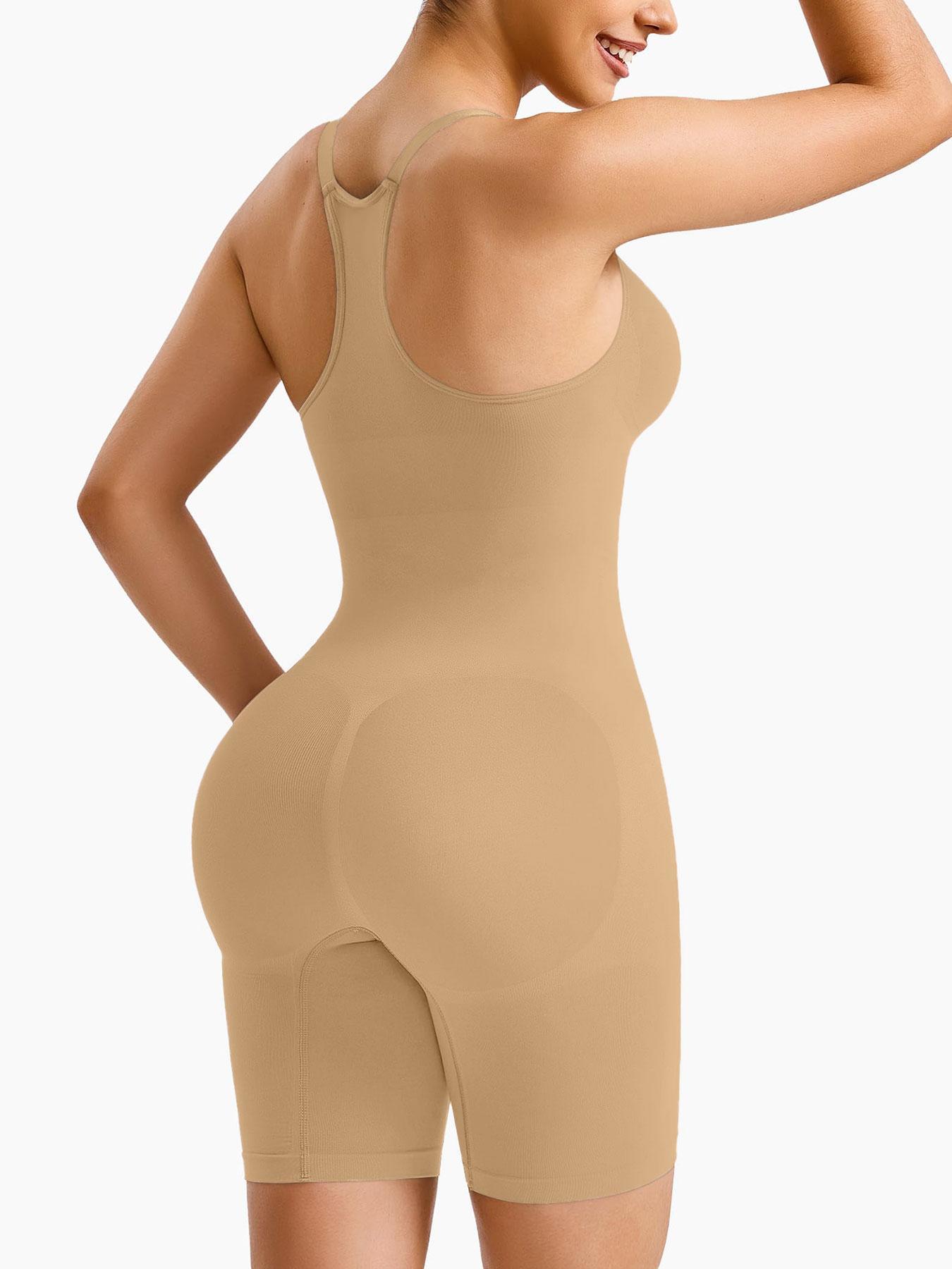 Women's Solid Color High Stretch Shapewear Bodysuit, Tummy Control Butt Lifting Shaper, Ladies Shapewear for All Seasons, Shapewear Body Suits