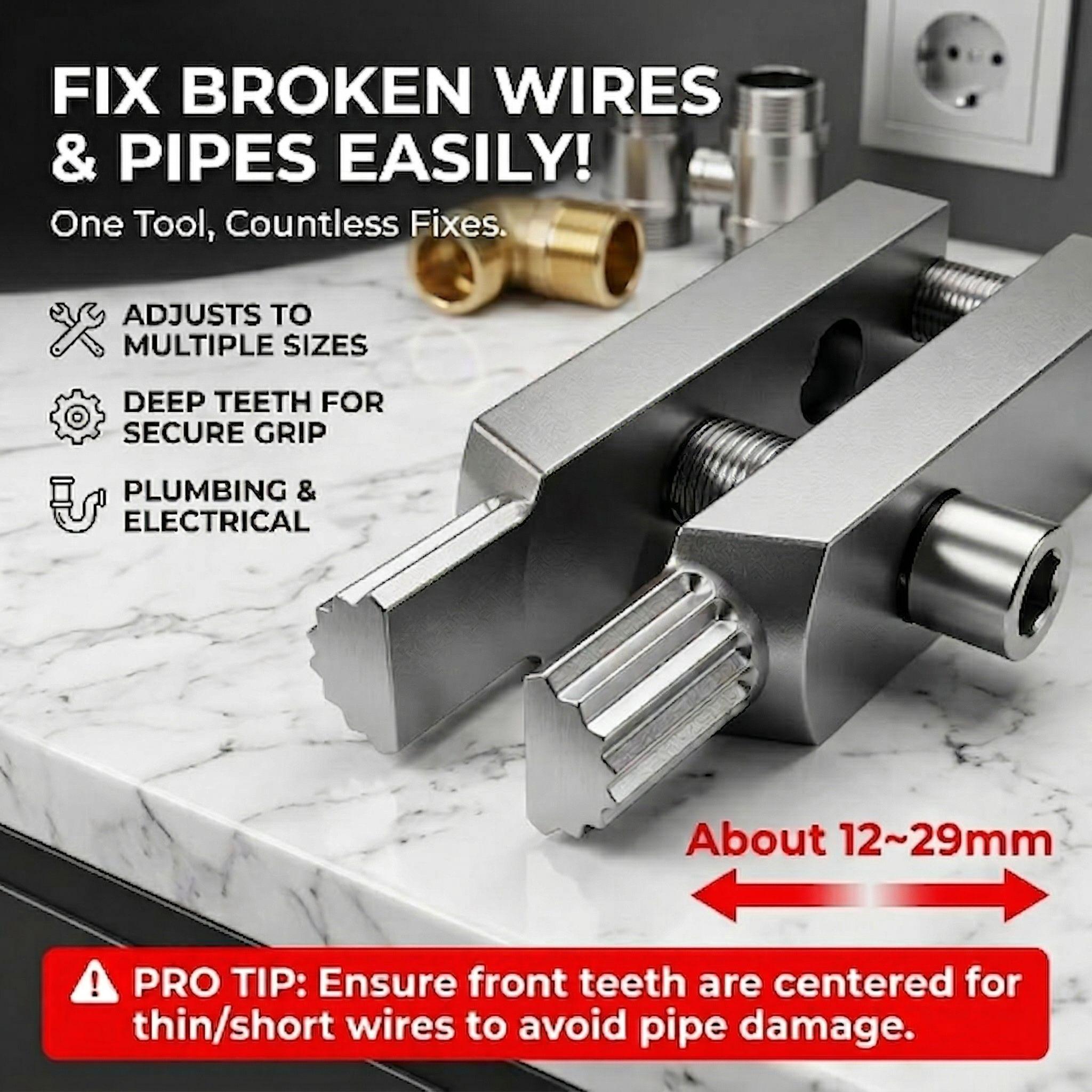 Tap Extractor Tool for Broken Screw and Pipe, Multi-functional Right Left Hand Thread Remover, New Design for Home Plumbing Repair