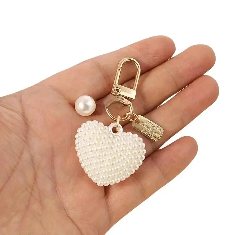 Elegant Pearl Keychain,Pearl,Keychain,Pendant,DIY,Car Keys,Accessories for Women, Stylish gift