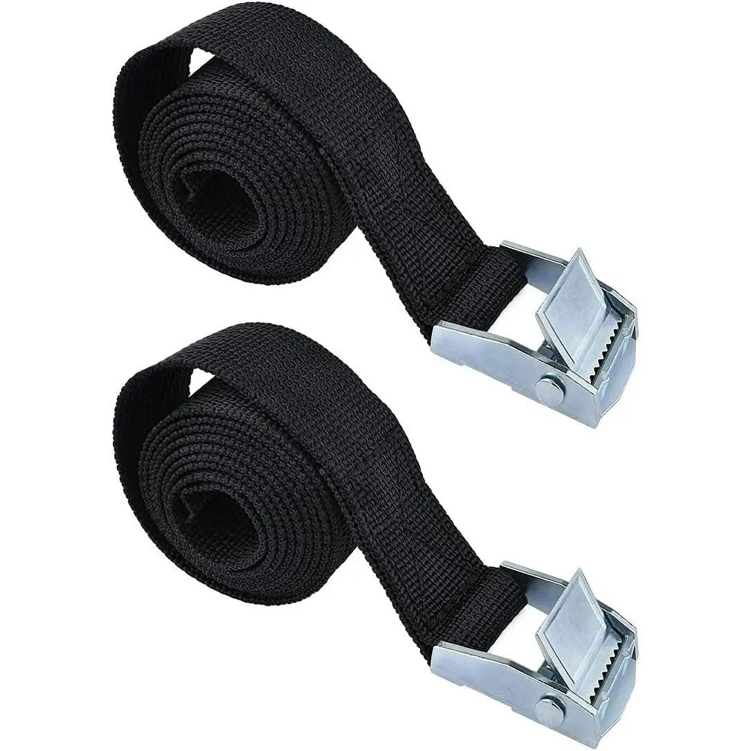 2 count Lashing Straps with Buckles Adjustable, Up to 600lbs,Tie Down Straps for , Cargo, ,,Luggage (1" x 3.3')