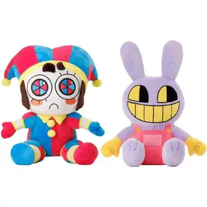 Cute Cartoon Jester Rabbit Plush Toy, Soft Stuffed Doll, Collectible Gift for Boys and Girls, Jax Toy, Perfect for All Ages