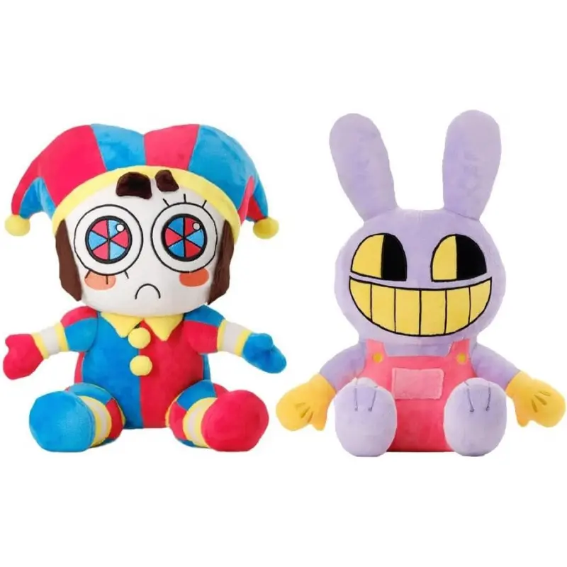 Cute Cartoon Jester Rabbit Plush Toy, Soft Stuffed Doll, Collectible Gift for Boys and Girls, Jax Toy, Perfect for All Ages