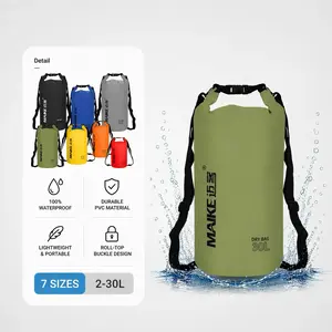 Outdoor Sport Waterproof Dry Bag with Roll-Top Seal, Boating Accessory, 2L/5L/10L/15L/20L/25L/30L Multi-Colors, Durable Fabric Travel Bag for Swimming, Beach, Rowing and Hiking #GLOBAL PICKS
