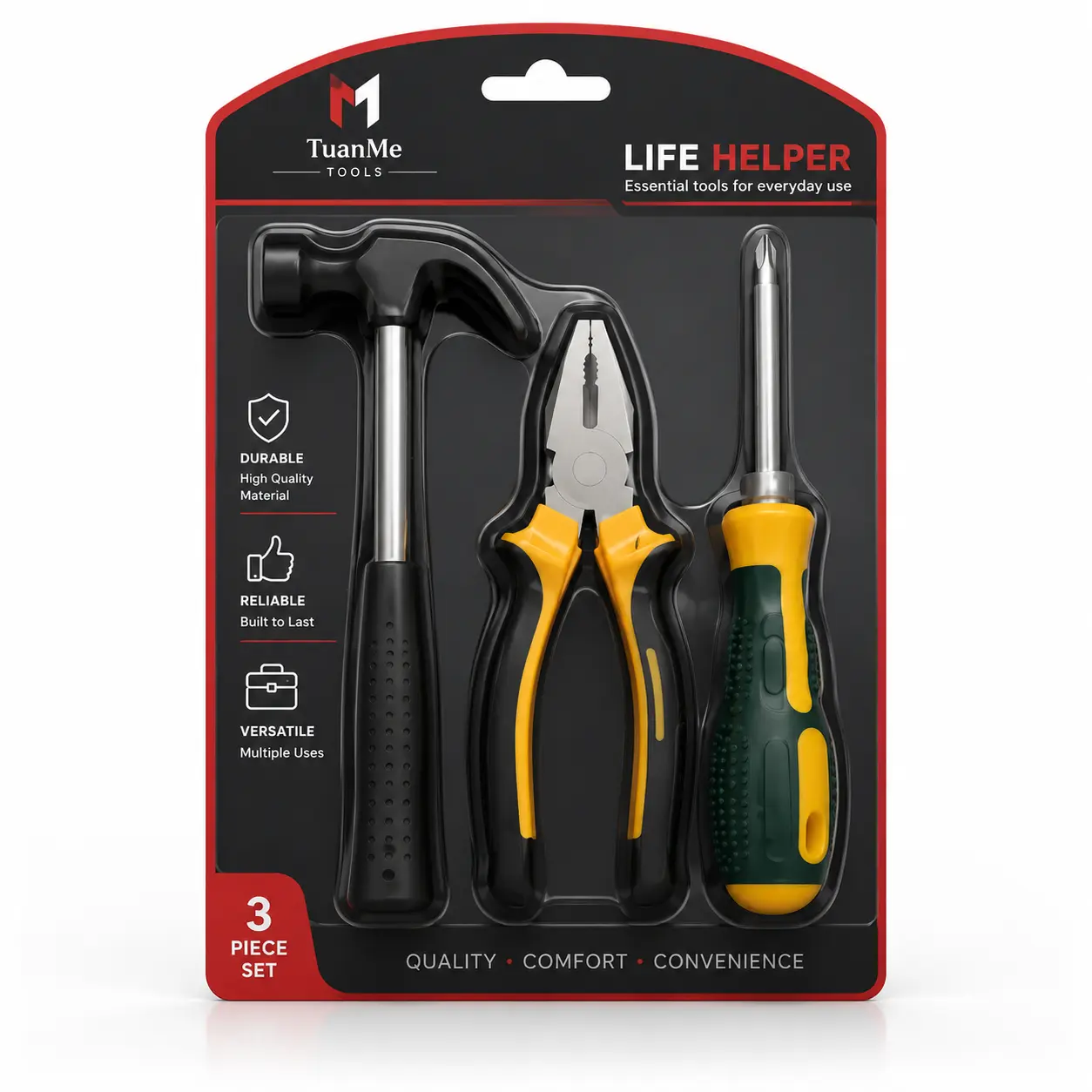 Household Dual-Purpose Screwdriver-Pliers, Manual Hardware Combination Maintenance Tool Set