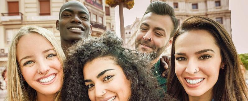 MILACOLATO G23 Titanium Nose Rings Hoops 16G 18G 20G Double Hoop Septum Click Nose Rings Lip Rook Lobe Tragus Helix Cartilage Daith Conch Earrings Clear CZ Paved Nose Piercing Jewelry for Women Men