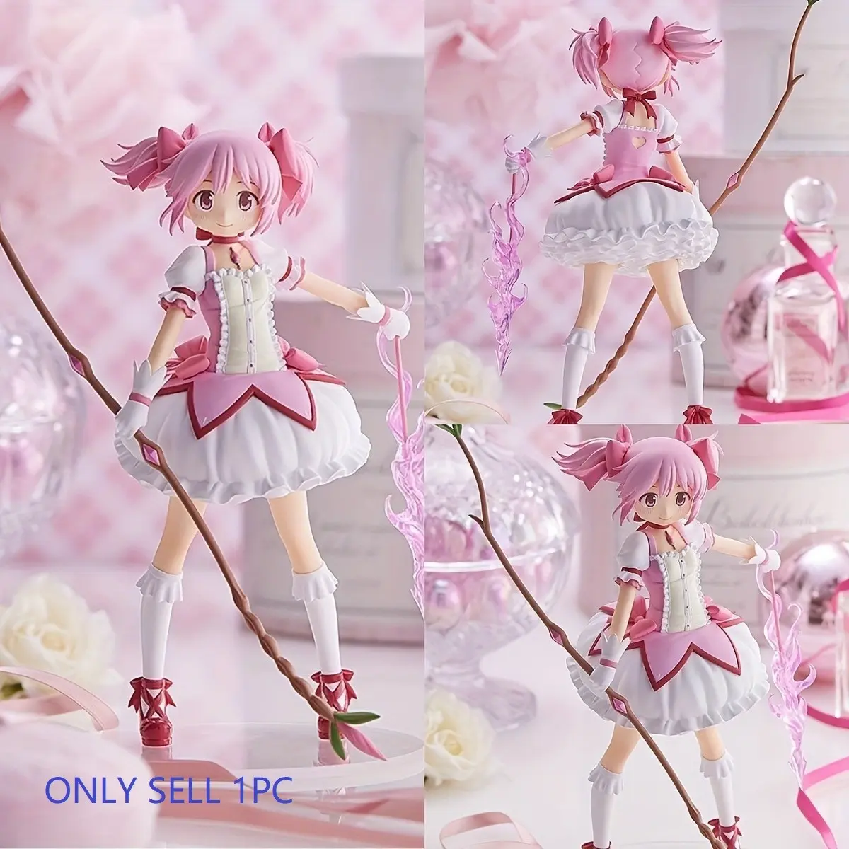 Magical Girl Madoka Magica Handheld Weapon Figure, Anime Collectible PVC Figure Statue, Character Model Gift, Ideal for Fans & Collectors