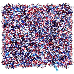 8 Pieces 52.5 Feet Patriotic Tinsel Garland Red White Blue Decorations for Memorial Day, Independence Day, Veterans Celebrating 250th Anniversary of United States Home Party Suppliesfidget toys