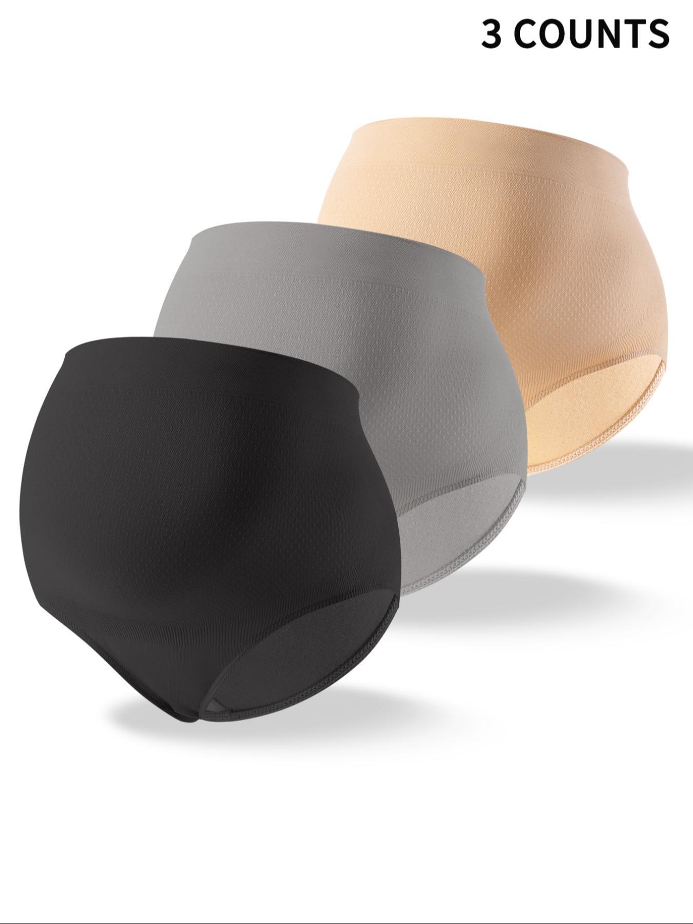 Women's Solid Textured High Waist Maternity Briefs, Casual Comfy Breathable Maternity Panties, Maternity Underwear for All Seasons, Soft Breathable Underwear