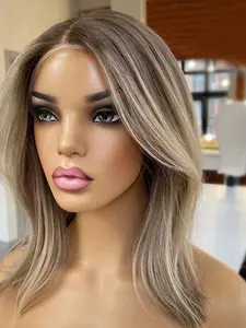 14 Inch Pre-Trimmed Baby Hair Wig, Glitter Big Curl Style, Daily Wear, 13x4 Front Lace, 150 Density Real Human Hair, Soft and Smooth