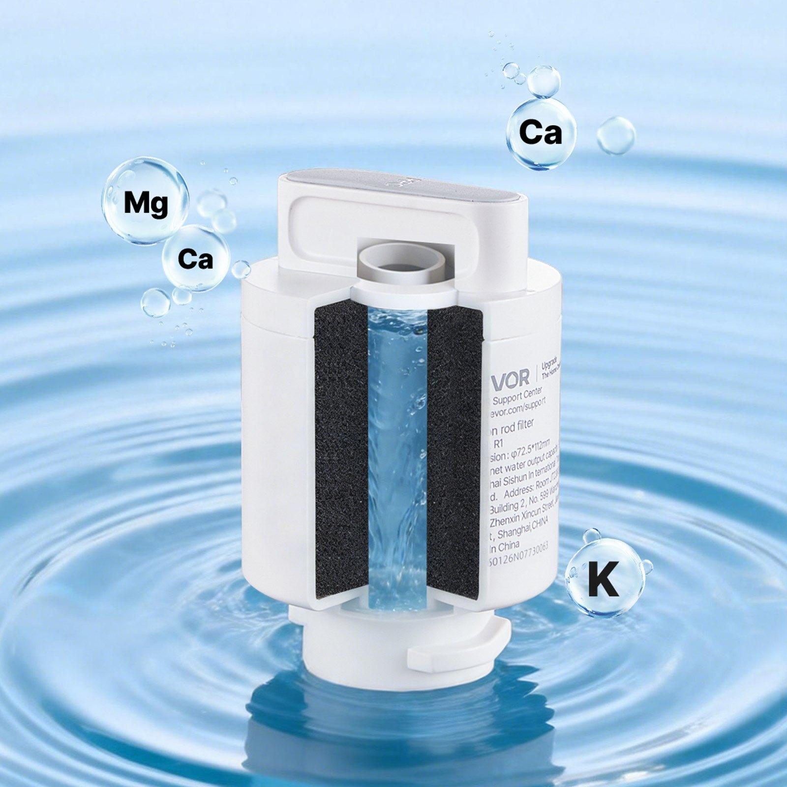 VEVOR Mineralization Filter Replacement – Remineralization Alkaline Water Filter for Reverse Osmosis System, Balances pH & Restores Minerals, Compatible with X811B Ice Maker Water Dispenser