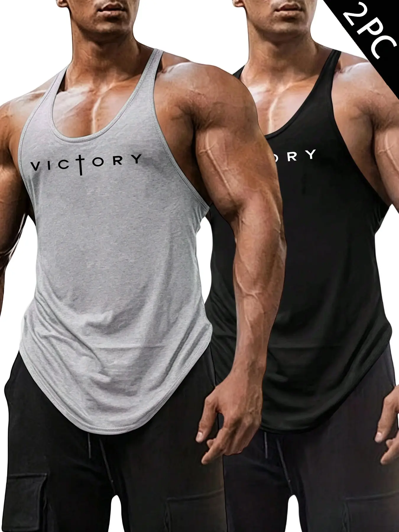 Summer Men's Sleeveless Tank Top, Letter Pattern Print, Casual Fitted Vest, Ideal for Outdoor Fitness and Sports, Plain Surface Design