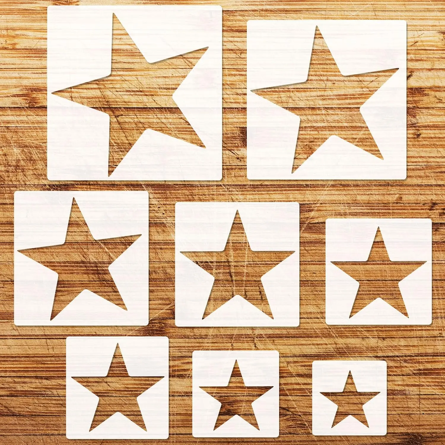 8 count Large  Stencils, 8 Different Size  Stencils for Painting,  Template for Drafting for Office and School Art Craft Templates, Large and Small Size