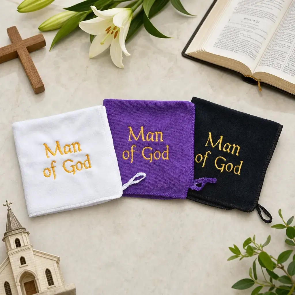 Hand Towels Pastor Christian Gifts, Microfiber Bathroom Towels, Quick Drying Towels, Cross Embroidered Decor, Religious Home Decor for Women Men