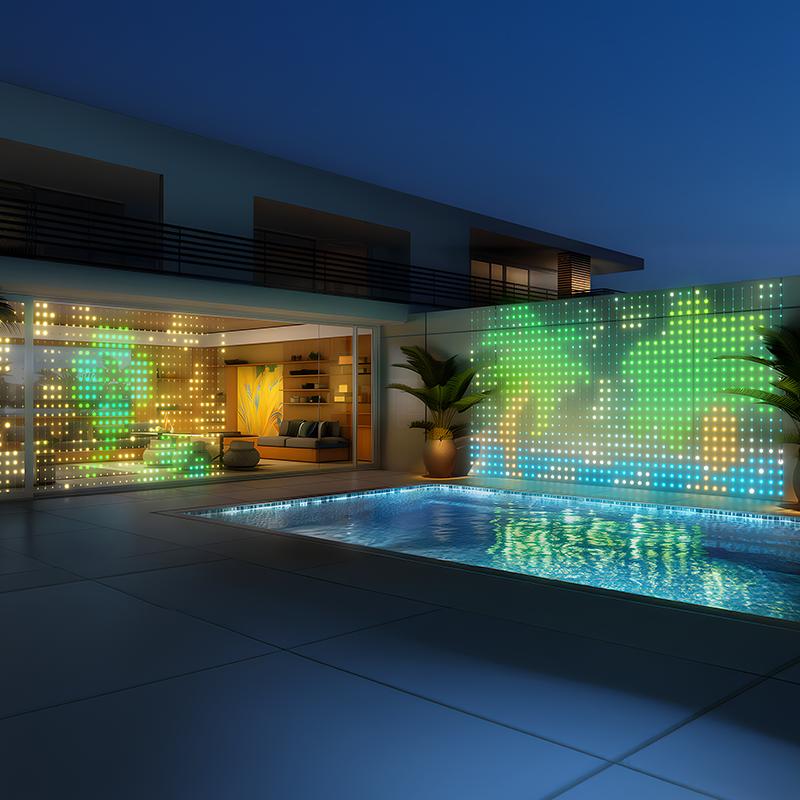 LED Intelligent Curtain Light IP65 RGB APP Control DIY Text and Pattern Fairy Tale Light for Curtain Background Home Decoration Suitable for Halloween Christmas Holiday Decoration