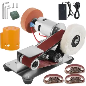 Mini Sander, 15 Electric Grinder, 7-Speed Knife Sharpener, Heavy Duty Sander w/30 Sanding Belts, Electric Grinding Machine  Metal Jewelry