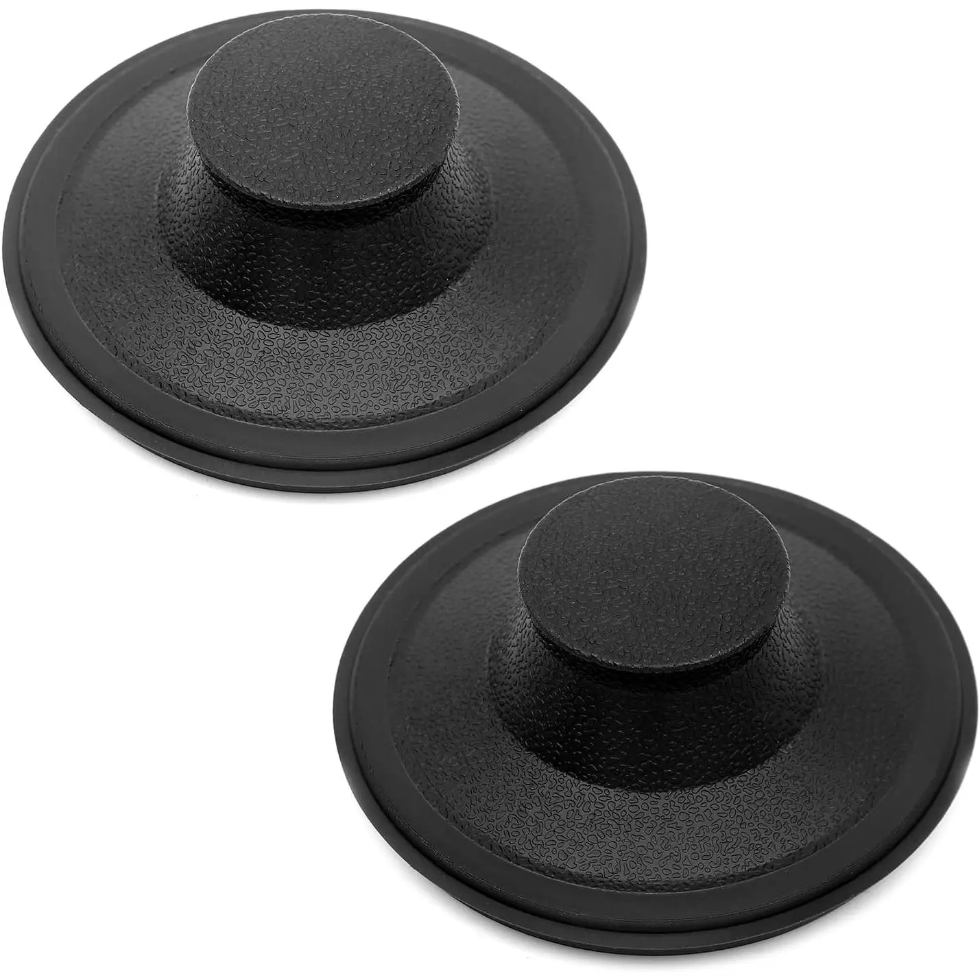 (2 Pack) Exact  for  STP-PL/STPPL Black Rubber Sink Stopper for Garbage Disposal – Compatible with Standard 3-1/2" Drains from Kohler,  , , and