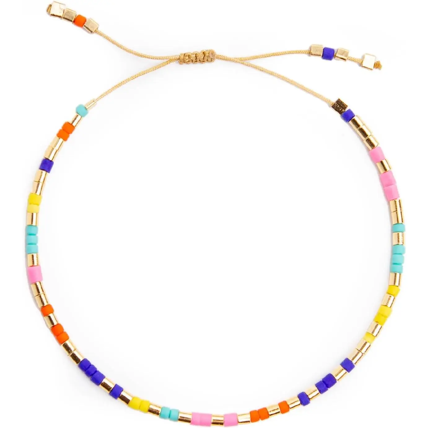 – Dainty Seed Bead Bracelet,  Multicolor Bohemian Stackable Beaded Bracelets, Colorful Beach Surfer Boho Bracelets, Adjustable  String, Summer  for Women, ADULT Bracelets