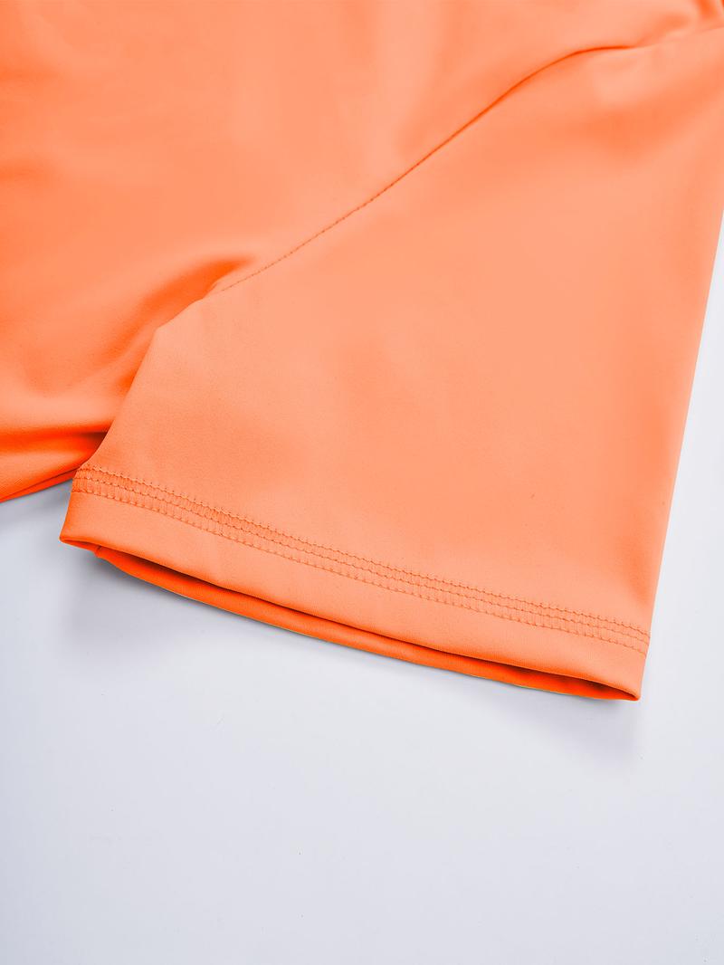 Two-piece Set Women's Solid Tracksuit Set, Casual Round Neck Tee & High Waist Biker Shorts for Workout Yoga Gym, Sportswear for Indoor Outdoor Wear, Minimalistic Outfit Fall Outfits, Workout Sets Women, Yoga Clothes Set, Sweatsuit Sets Two-piece Set Women's Solid Tracksuit Set, Casual Round Neck Tee & High Waist Biker Shorts for Workout Yoga Gym, Sportswear for Indoor Outdoor Wear, Minimalistic Outfit Fall Outfits, Workout Sets Women, Yoga Clothes Set, Sweatsuit Sets