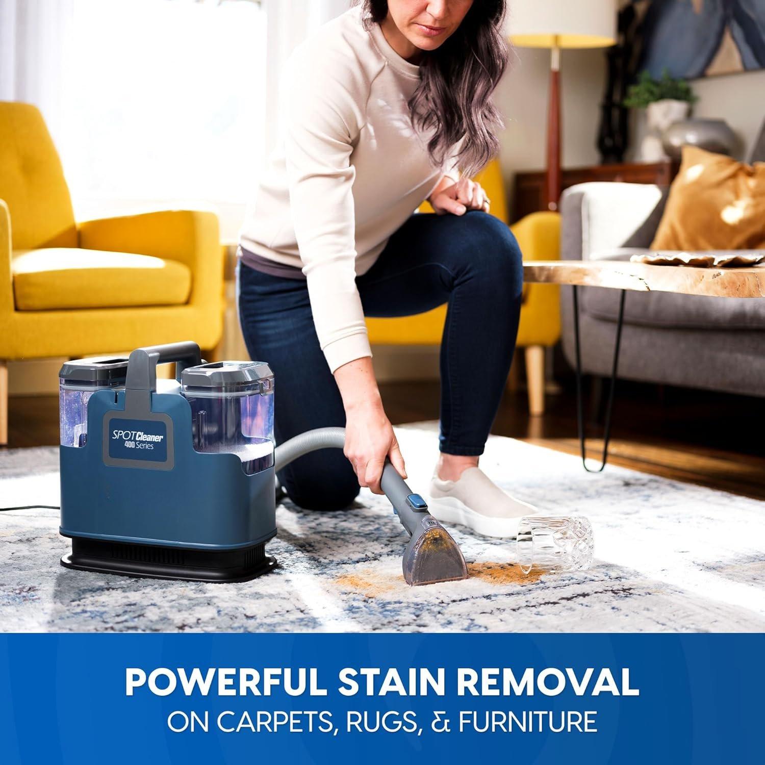 SCB301 400 Series Portable Carpet & Upholstery Spot Cleaner Machine, 15Kpa Power Suction with Versatile Tools for Pets, Area Rugs and Couches