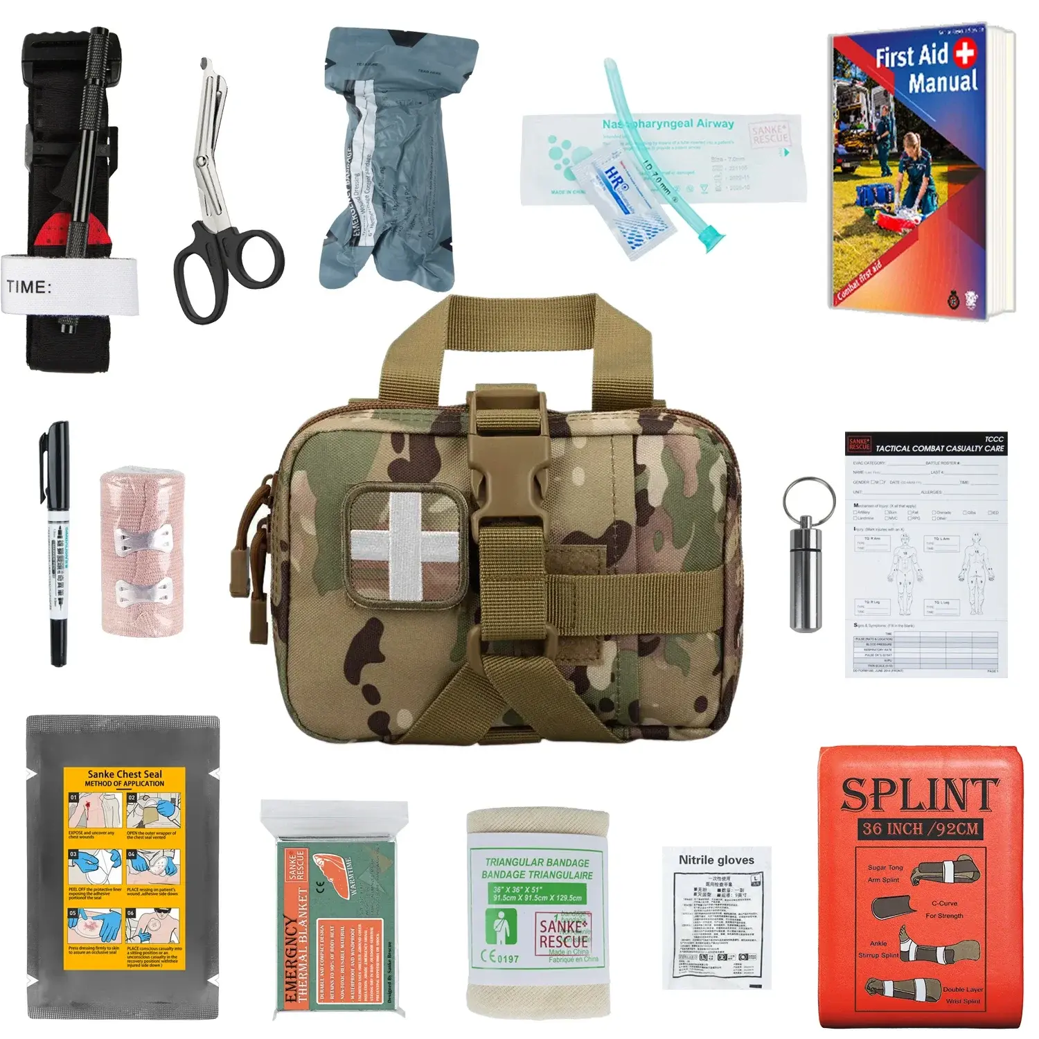 IFAK Trauma Kit | Essential First Aid & Survival Gear | Compact & MOLLE Compatible for Any Adventure