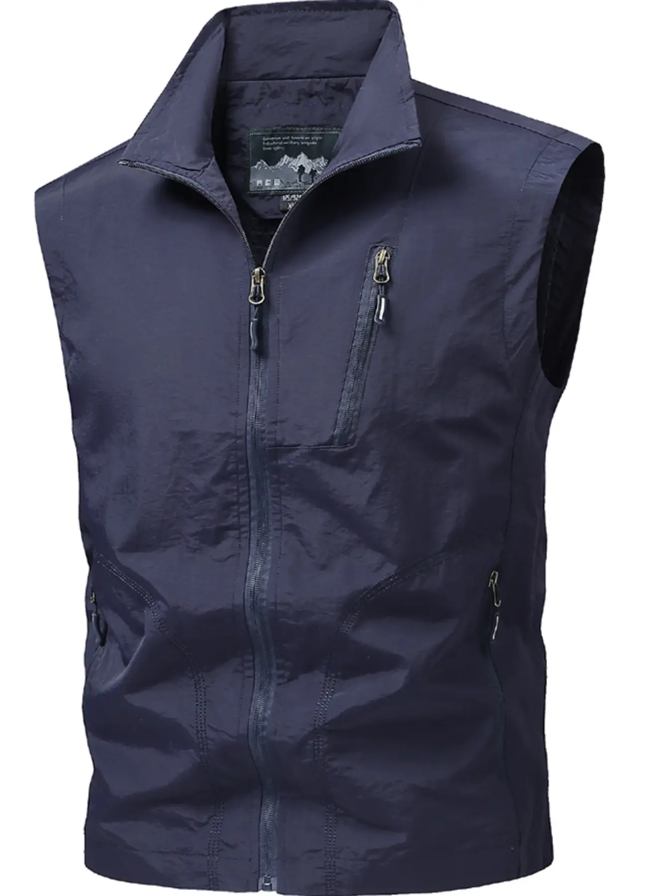 Men's Sleeveless Lapel Vest, Multi-Pocket Casual Outer Vest, Ideal for Outdoor Activities, All-Season Wear, Comfortable and Stylish