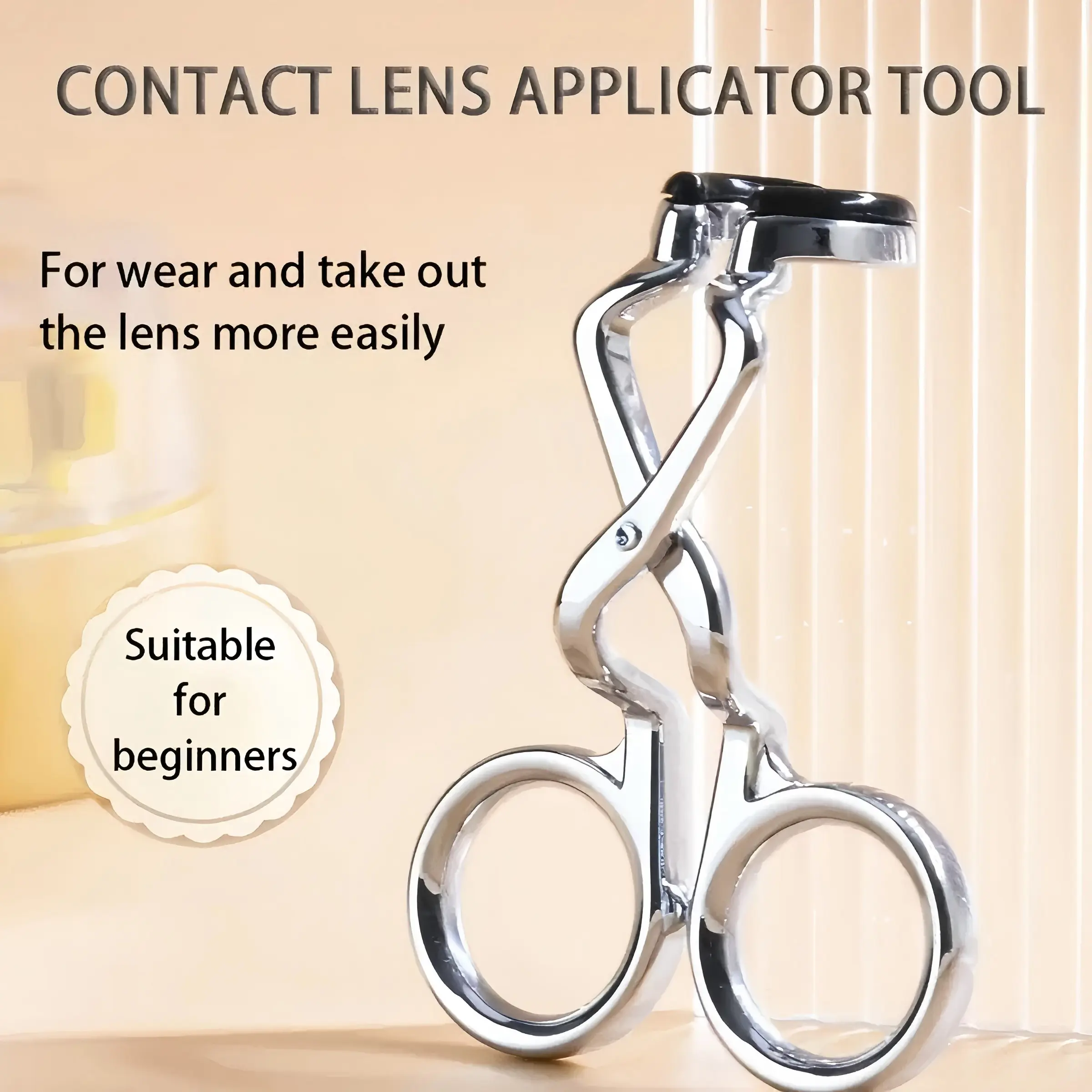 Newbie Contact Lens Insert Tool, Eye Spacer, Easy Application Home Essential, Compact Device for Comfortable Wear