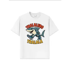 Italian Brainrot Gen Z Humor Meme Kids Tung Tung Tung Sahur Tralalero Tralala Teen Boys Girls T-Shirt Cappuccino Assassino Graphic Tee for Everyday Wear