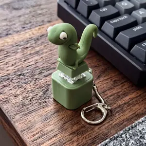 Lizard, Frog & Coquí Button Keychain – Color-Changing Sound | Perfect Gift for Adults Summer Vibes