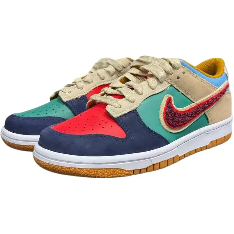 Nike Dunk Low GS 'Midnight Navy Noise Green' IV6203-410