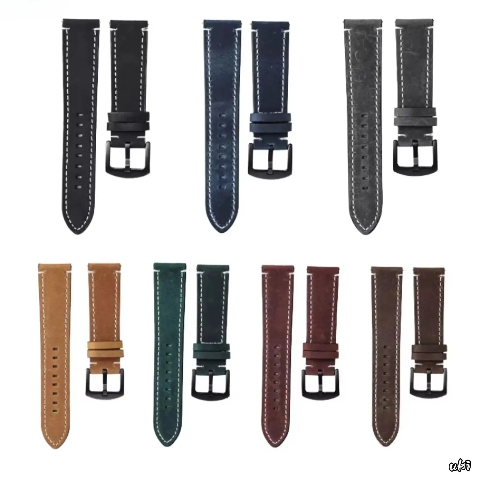 Retro Suede Leather Replacement Wristband for Men, Business Casual Accessory with Matte Worn Texture - 18/20/22mm, Motorcycle, Tactical, Comfortable All-Day Wear, Daily, Vintage, Buckle, Distressed, Multi-Size, 18Mm Black Buckle, Metal Buckle