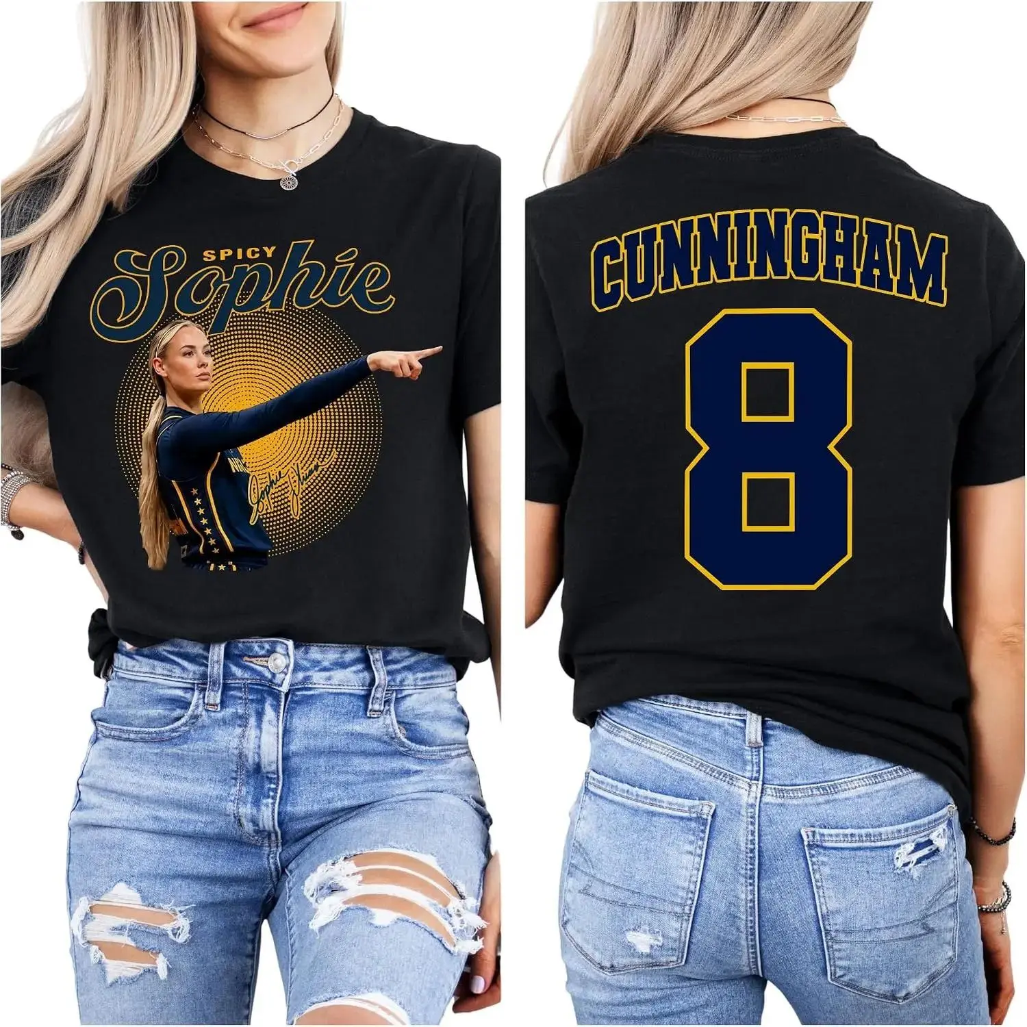 Sophie Cunningham 8 Women Basketball Vintage T Shirt,Sophie Pointing Point God Shirt for Men Women