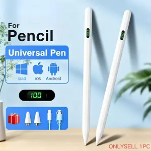 Zp9 Universal Capacitive Stylus Pen with LED Light, Compatible with Android iOS Tablets Phones, Huawei Apple Xiaomi Devices