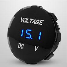 Nilight 4 in 1 ON/OFF Blue Charger Socket Panel w/ Dual USB Voltmeter Cigarette