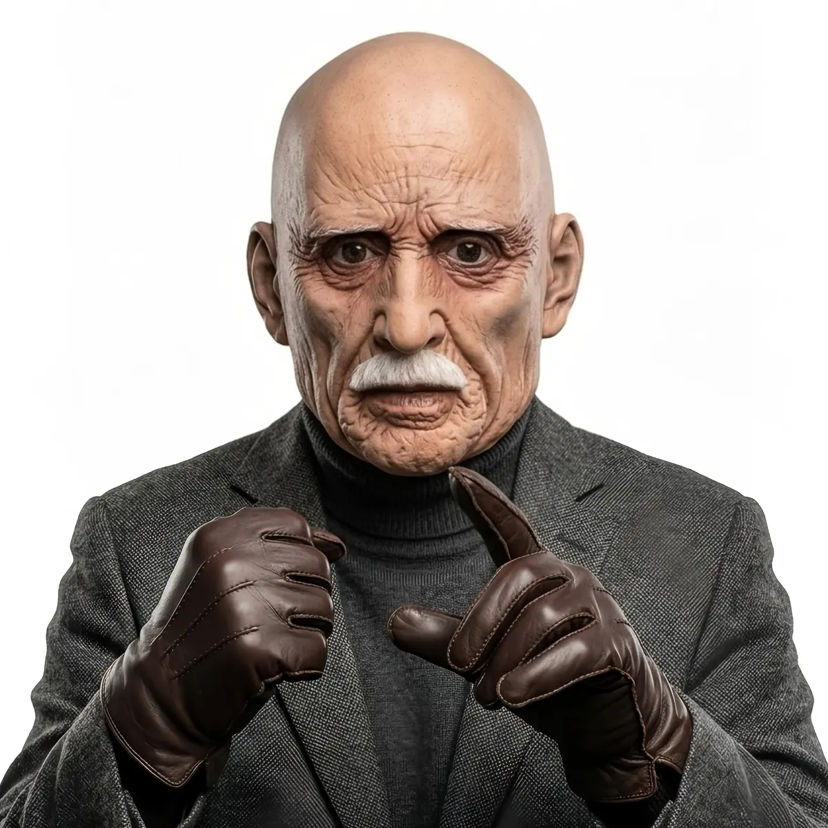 Realistic Old Man Latex Mask - Full Head Elderly Costume Face Cover for Home Decor - Ideal Breathable Headgear for Halloween Party, Stage Performance, Mask Cosplay - Perfect Unique Prank Gift Realistic Masks