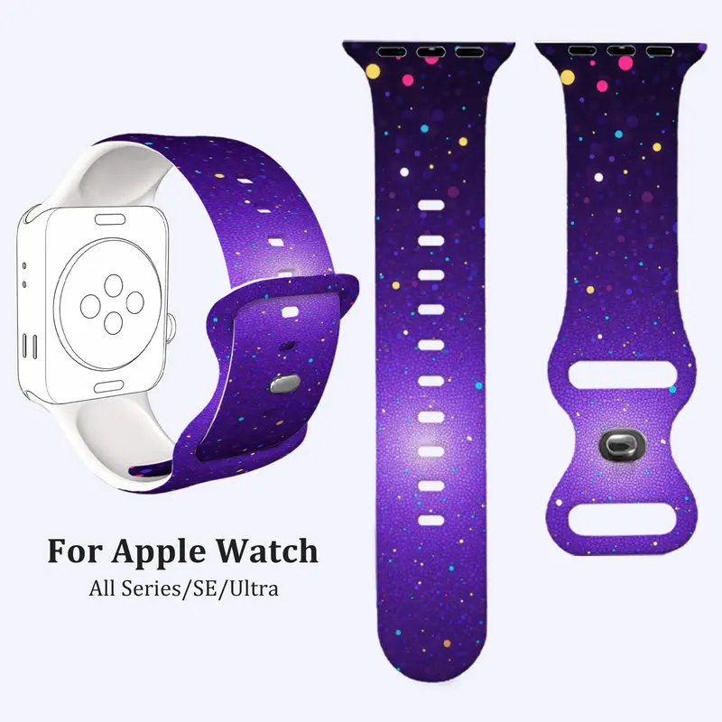Apple watch 38/40/41/42mm 44/45/46/49mm Silicone Watch Band Series1/2/3/4/5/6/7/8/9/10/Ultra/SE Unisex Ultra Lightweight, Barely Perceptible No Deformation