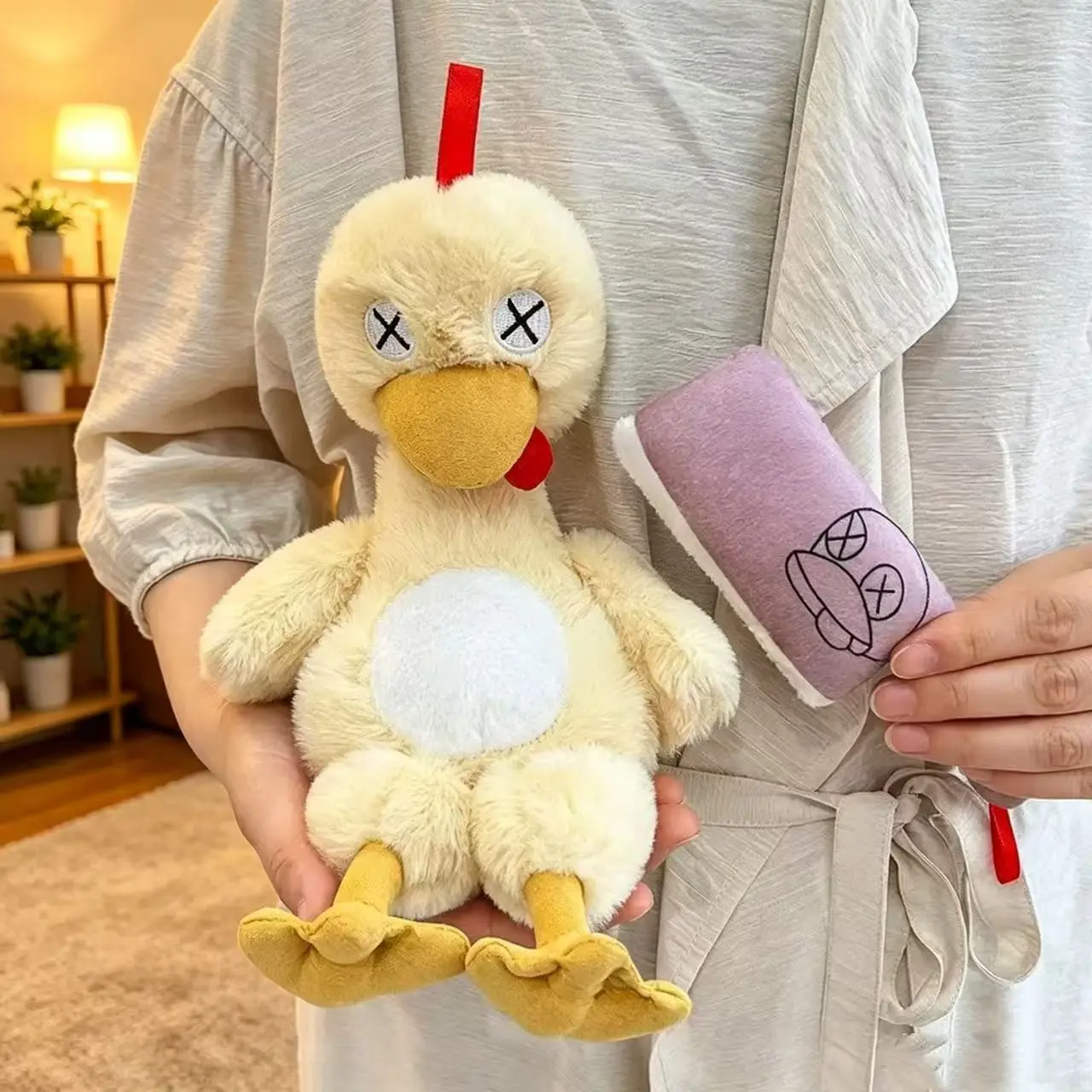 Fun Detachable Duck Plush Toy, Magnetic Assemble Cute Stuffed Animal, Perfect for Entertainment and Decoration, Ideal for Playtime and Home Decor