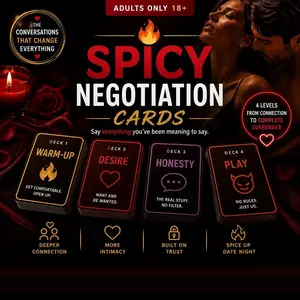 Couple Fun Game, 48 Printable Cards, 4 Decks, Intimate Date Night Questions, Spice Up Date Night, Deep Connection, Built On Trust, Honesty, Perfect for Romantic Evenings, Enhance Your Relationship, Adults Only